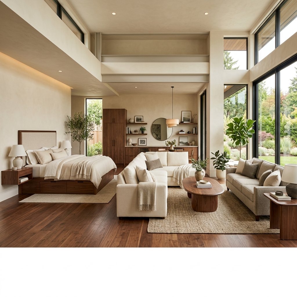 Styled living room featuring Aaina furniture